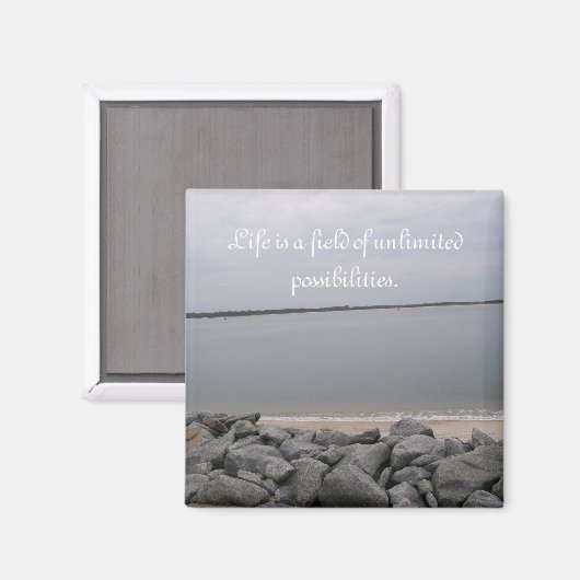 Tranquil Beach Magnet (Vorderseite/Rückseite)