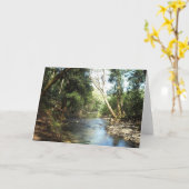 Tranquil Beauty River Karte (Gelbe Blume)