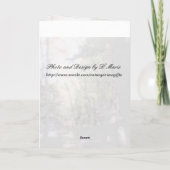 Tranquil Birthday Wish Karte (Rückseite)