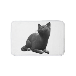 Tranquil Black Cat Bath Mat Badematte