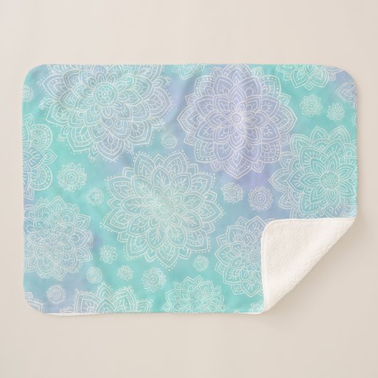 Tranquil Bloom Sherpadecke (Vorderseite (Horizontal))