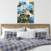 Tranquil Blue Hydrangeas Malerei Leinwanddruck (Insitu (Schlafzimmer))