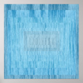 Tranquil Blue Hypnotic Abstract – Modern Minimalis Poster (Vorne)