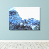 "Tranquil Blue" Kunstdrucke Canvas Leinwanddruck (Insitu (Holzboden))
