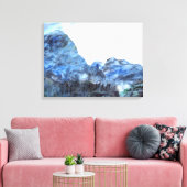 "Tranquil Blue" Kunstdrucke Canvas Leinwanddruck (Insitu (Wohnzimmer))