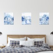 Tranquil Blue Village - Boho Landschaft Bilderwand Sets (Schlafzimmer)