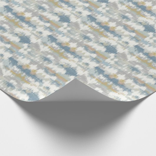 Tranquil Blue Watercolor Waves Geschenkpapier (Ecke)