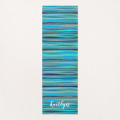 Tranquil Blue Zen | PERSONALISIERT Yogamatte (Vorderseite)