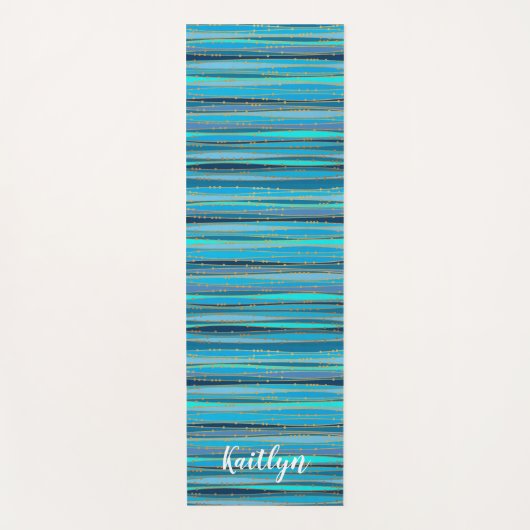 Tranquil Blue Zen | PERSONALISIERT Yogamatte (Vorderseite)