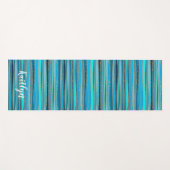 Tranquil Blue Zen | PERSONALISIERT Yogamatte (Vorderseite (Horizontal))