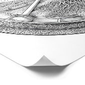 Tranquil Botanical Mandala: Hydroponic Helix Poster (Ecke)