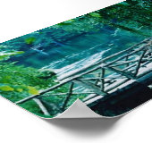 tranquil bridge print poster (Ecke)