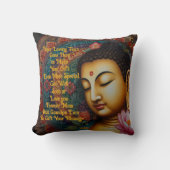 Tranquil Buddha Personalisierte Nachricht - Zen-Ge Kissen (Vorderseite)