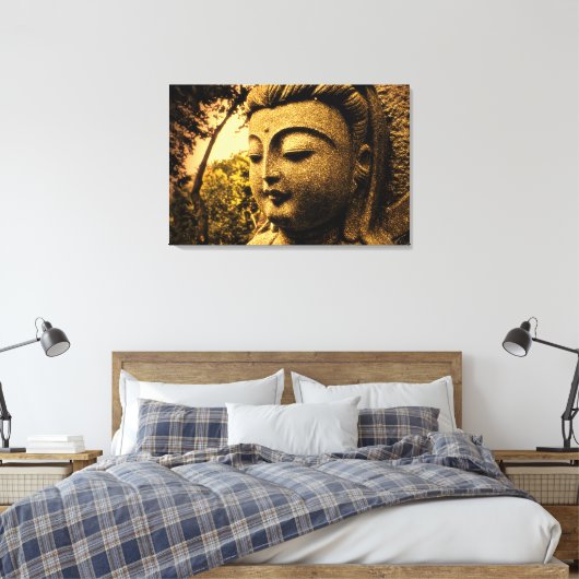 Tranquil Buddha Wrapped Canvas Leinwanddruck (Insitu (Schlafzimmer))