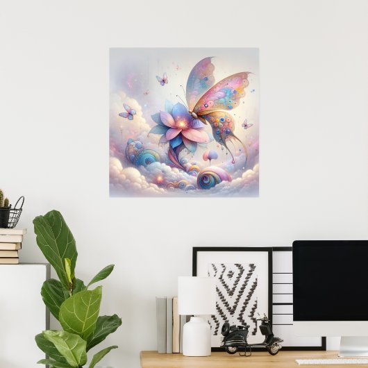 Tranquil Butterfly Poster (Heimbüro)
