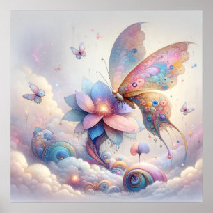 Tranquil Butterfly Poster