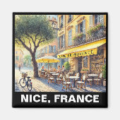 Tranquil Café in der Tasse Nizza Magnet (Vorne)