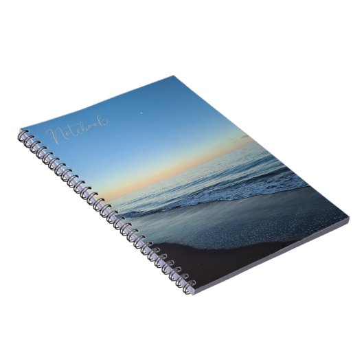 Tranquil Devon Sunset Beach Notebook Notizblock (Rechte Seite)