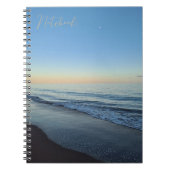 Tranquil Devon Sunset Beach Notebook Notizblock (Vorderseite)