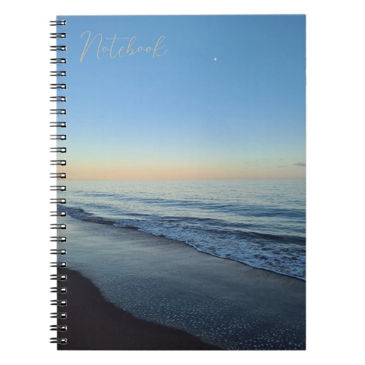 Tranquil Devon Sunset Beach Notebook Notizblock (Vorderseite)