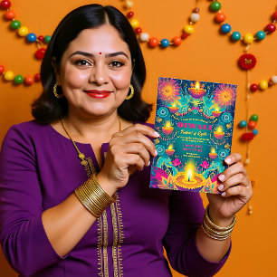 Tranquil Diwali Aura Einladung