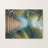 Tranquil Dock at Sunrise Puzzle (Horizontal)