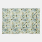 Tranquil Dragonfly Watercolor-Stil Geschirrtuch (Horizontal)