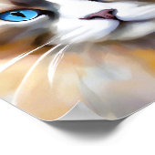 Tranquil Elegant Ragdoll Cat Poster (Ecke)