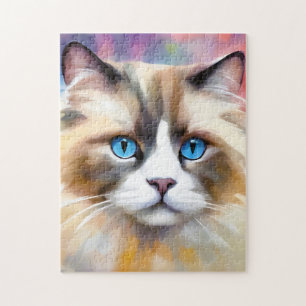 Tranquil Elegant Ragdoll Cat Puzzle
