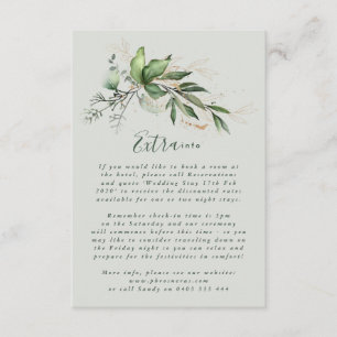 Tranquil Eucalyptus Elegantes Grünes Breezy Sea Gl Begleitkarte