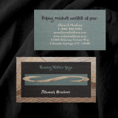 Tranquil Feel Calm Yoga Instructor Business Card Visitenkarte