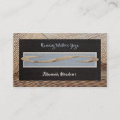 Tranquil Feel Calm Yoga Instructor Business Card Visitenkarte (Vorderseite)