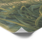 Tranquil Fields – Japanese Countryside Vintage Art Poster (Ecke)