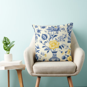 Tranquil French Blue Haven Kissen