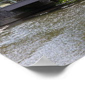 Tranquil Garden Bridge Poster (Ecke)
