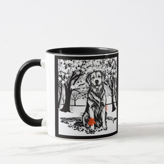 TRANQUIL GLEN Golden Retriever Tasse (Links)