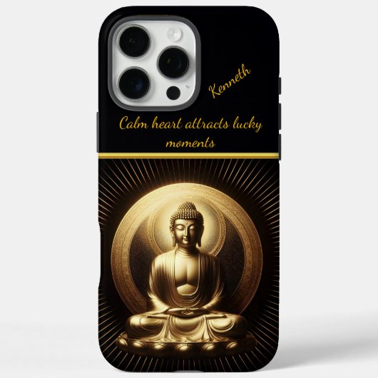 Tranquil Golden Buddha in Meditation Case-Mate iPhone Hülle (Rückseite)