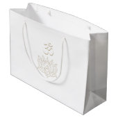 Tranquil Harmony Große Geschenktüte (Rückseite Schrägansicht)