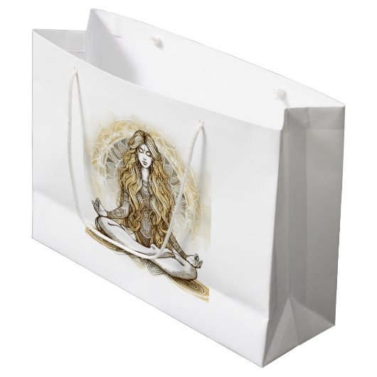 Tranquil Harmony Große Geschenktüte (Vorderseite Schrägansicht)