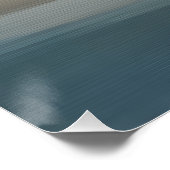 Tranquil Horizon Abstract Landscape Poster (Ecke)