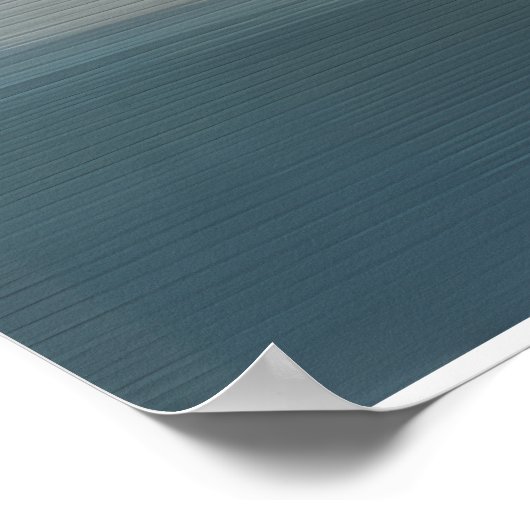 Tranquil Horizon Abstract Landscape Poster (Ecke)