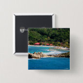 Tranquil Island Paradise Labadee Haiti Button (Vorne & Hinten)