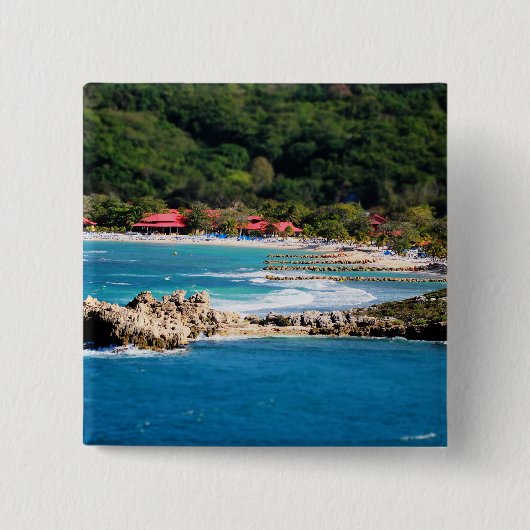 Tranquil Island Paradise Labadee Haiti Button (Vorderseite)