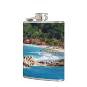 Tranquil Island Paradise Labadee Haiti Flachmann (Links)