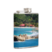 Tranquil Island Paradise Labadee Haiti Flachmann (Rechts)