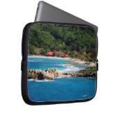 Tranquil Island Paradise Labadee Haiti Laptopschutzhülle (Vorne Rechts)
