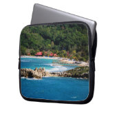 Tranquil Island Paradise Labadee Haiti Laptopschutzhülle (Vorderseite Links)