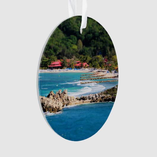 Tranquil Island Paradise Labadee Haiti Ornament (Vorderseite)