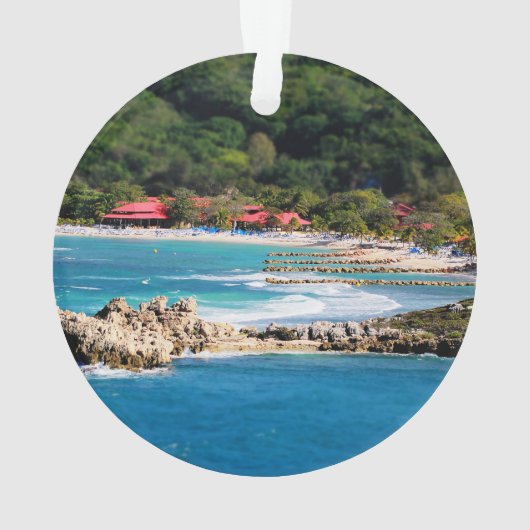 Tranquil Island Paradise Labadee Haiti Ornament (Rückseite)