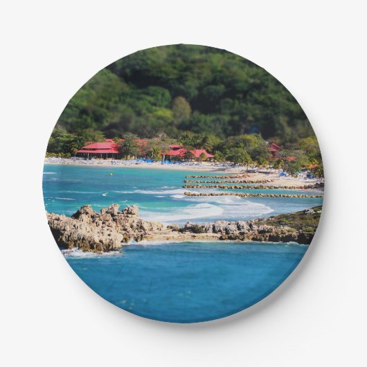 Tranquil Island Paradise Labadee Haiti Pappteller (Vorderseite)